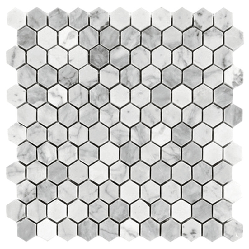 Carrara weiße Mosaikfliesen