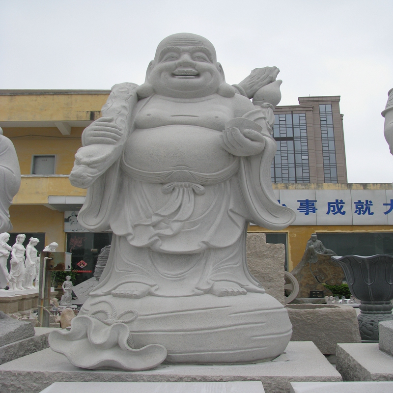 Große Steinschnitzereien und Skulpturen Natural Pure Handarbeit Buddhistische Statuen und Tempel