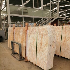 Goldene Spinnenmarmorplatten