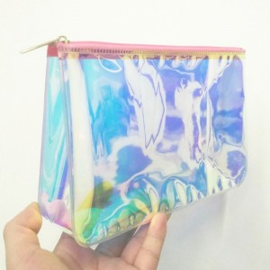 Holographische PVC-Reißverschlusstasche