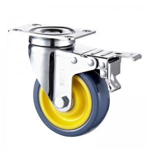 Mittlere Beanspruchung - Verchromtes Gehäuse mit orangefarbenem TPE - Rad 1