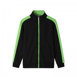 # 309-Berber Fleece zweifarbiges Zipper Sweatshirt