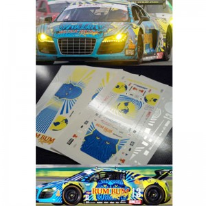 auto modell wasserrutsche aufkleber