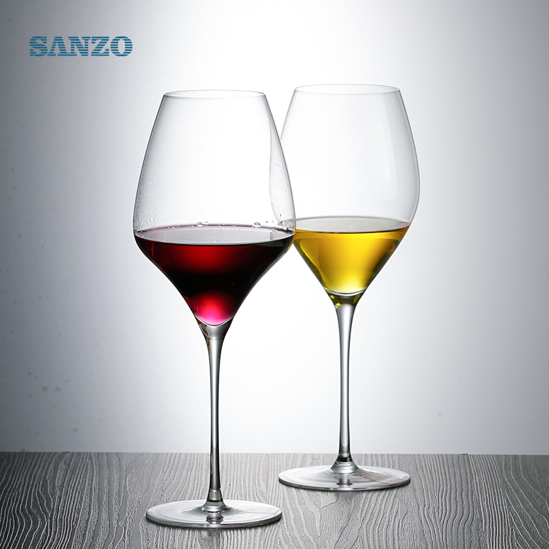SANZO Blue Wine Glasses Handgemachtes Tipsy