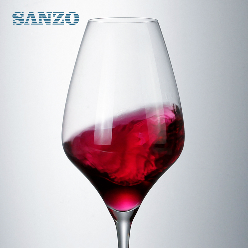 SANZO Blue Wine Glasses Handgemachtes Tipsy