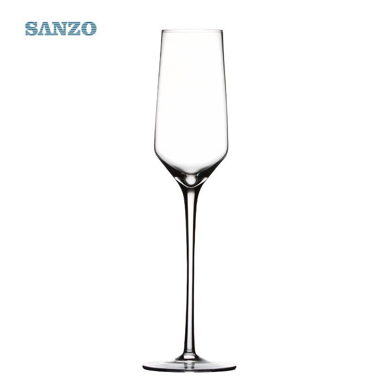 SANZO Bohemia Crystal Customized Handmade Clear Großhandel Champagner Gläser Werbeartikel Heißer Verkauf Günstige Champagner Gläser