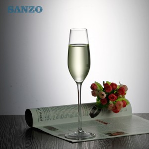 SANZO Blue Stem Champagnerglas Maßgeschneiderte handgefertigte Champagnergläser Werbeartikel Heißer Verkauf Günstige Champagnergläser