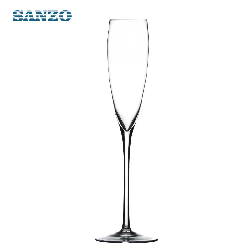 SANZO mundgeblasenes Glas Champagnerglas Maßgeschneiderte handgefertigte Champagnergläser aus Kunststoff