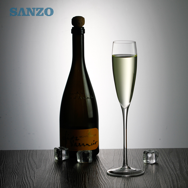 SANZO mundgeblasenes Glas Champagnerglas Maßgeschneiderte handgefertigte Champagnergläser aus Kunststoff