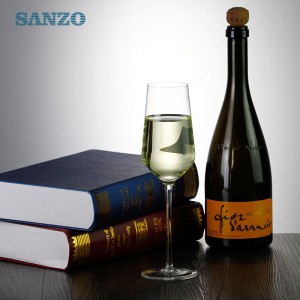 SANZO Black Leadfree Customized Size Champagnerglas Customized Champagnerglas Pink Flute Glass Champagne