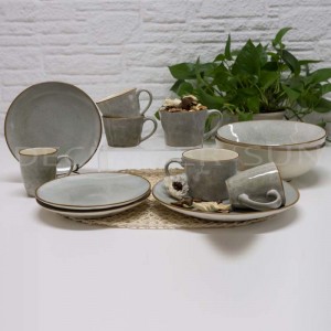 Keramik einfaches Geschirrset