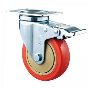Medium Duty - Verchromtes Gehäuse mit orangefarbenem TPE-Rad16