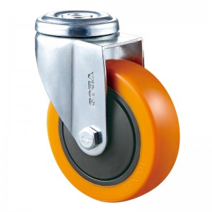 Medium Duty - Verchromtes Gehäuse mit gelbem Diamand TPE-Rad