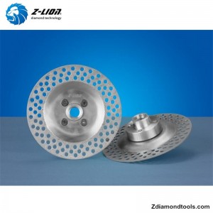 ZL-CW001 Günstige vakuumgelötete Diamantschleifkontur-Topfscheibe