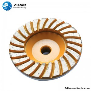 Diamantschleifscheibe ZL-21 4 Zoll zum Schleifen von Stein und Beton