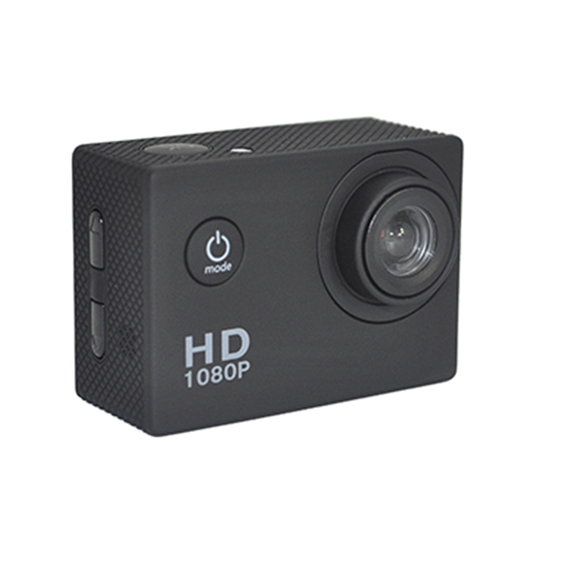 Tragbare Real HD 720P-Actionkamera mit 140-Grad-Betrachtungswinkel und 2,0-Zoll-Bildschirm D12A