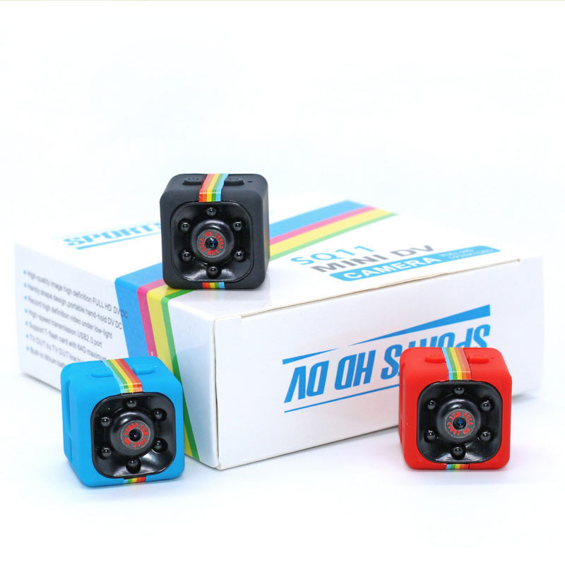 Tragbare Real HD 720P SQ11 Mini-Taschenkamera mit 140-Grad-Blickwinkel