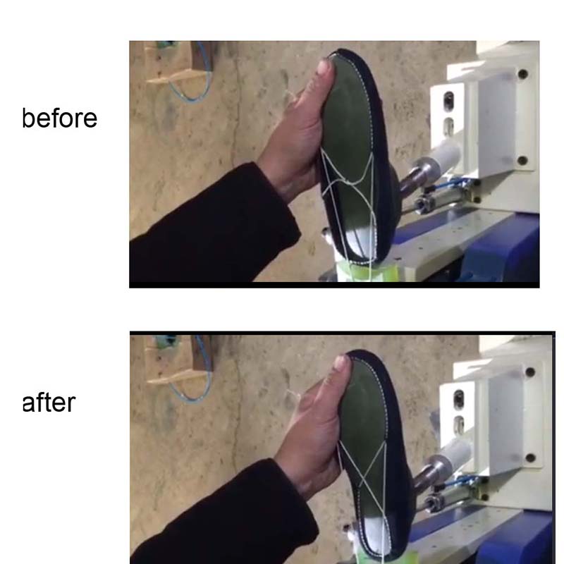 Plastikschuh, der Maschine, Schuhfaden dauerhaftes Ende herstellt Maschine
