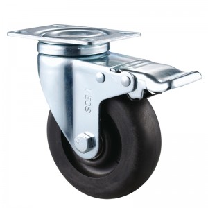 Medium Duty - Verchromtes Gehäuse mit schwarzem TPE-Rad