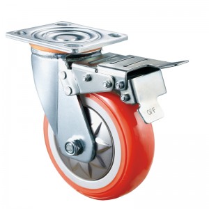 Heavy Duty - Verchromtes Gehäuse mit orangefarbenem TPE-Rad