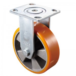 Heavy Duty - Verchromtes Gehäuse mit gelbem TPE-Rad