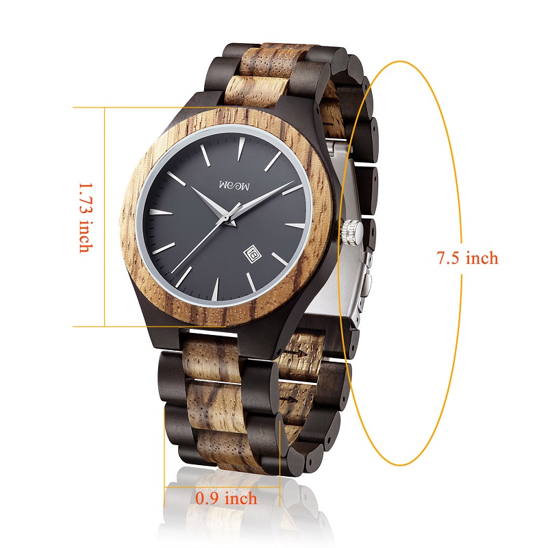 Holz Uhren schwarz Sandale aus Holz Herren Geschenk Jahrgang 2019 Modelle Custom Logo