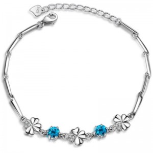 Saphire Damen Armband Zirkonia Armreif