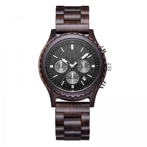 Luxusgeschenke Mode Holzuhr Männer Casual Military Männliche Uhr