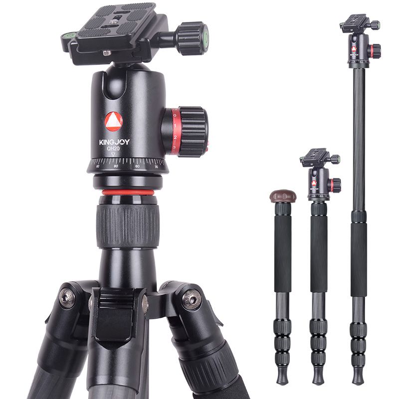 Kingjoy K2208 Travel Series Carbon Stativ mit QH20 Kugelkopf