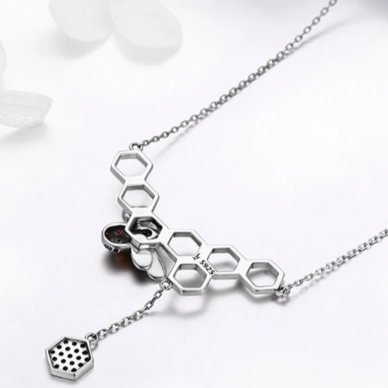 Bienenwabe 925 Sterling Silber 2020 neuer Damenanhänger