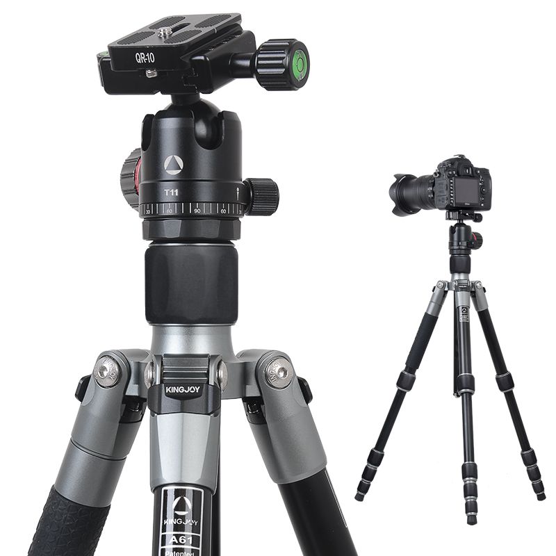 Kingjoy A61 Aurora Aluminium Faltstativ mit T11 Low Profile Kugelkopf