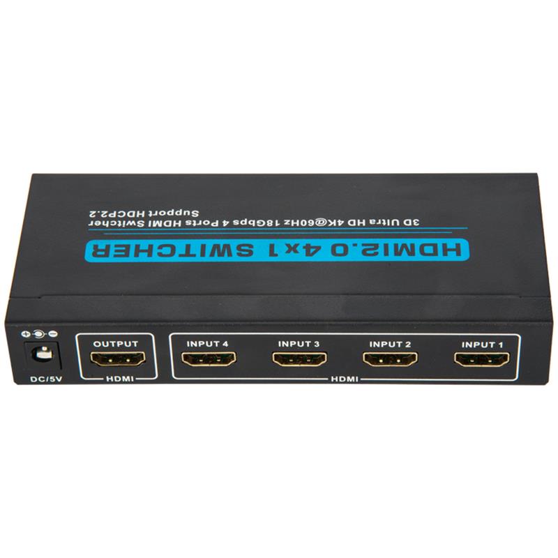 V2.0 HDMI 4x1 Switcher Unterstützt 3D Ultra HD 4Kx2K @ 60Hz HDCP2.2