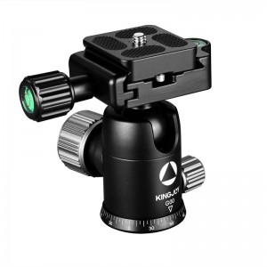 KINGJOY G00 neues Design 360-Grad-Rotationskugelkopf mit Arca Swiss Quick Release Plate