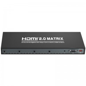 V2.0 HDMI 4x4 Matrix Unterstützung Ultra HD 4Kx2K @ 60Hz HDCP2.2 18Gbps