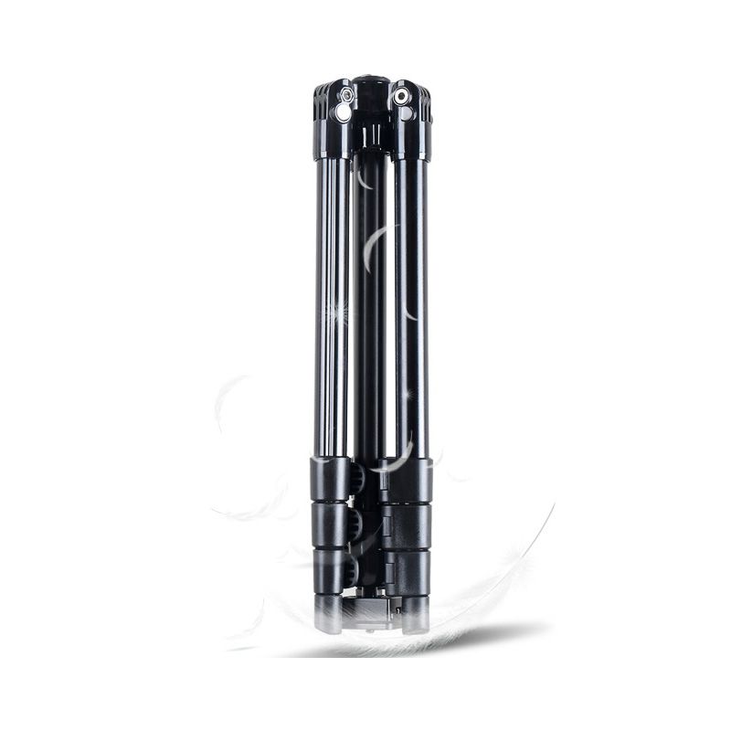 Kingjoy SF046 4-teiliges faltbares Flip-Lock-Fotostativ-Kit mit Flachwinkelaufnahme und Mittelsäule kann als Einbeinstativ verwendet werden