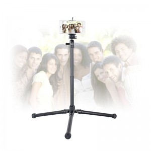 Kingjoy SC056 5-teiliges faltbares Stativ-Kit mit Flachwinkelaufnahme und Mittelsäule kann als Einbeinstativ verwendet werden