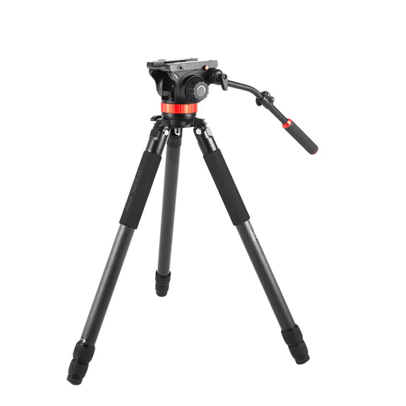 Kingjoy Professional Flexibles Kohlefaser-Videokamerastativ K4207