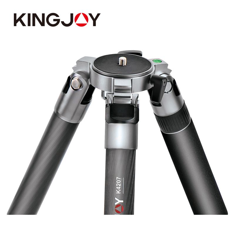 Kingjoy Professional Flexibles Kohlefaser-Videokamerastativ K4207