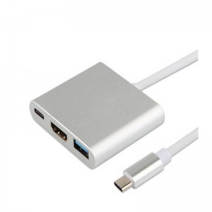 USB Typ C zu HDMI + USB 3.0 + Typ C Hub Adapter