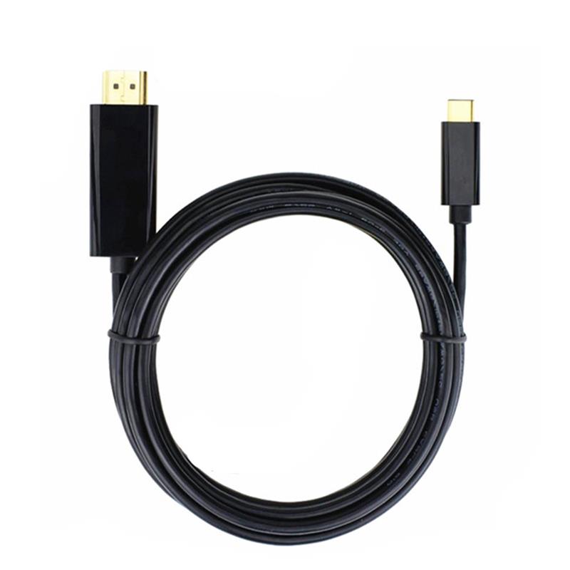 USB C zu HDMI Kabel 6ft (4K @ 60Hz), USB Typ C zu HDMI Kabel [Thunderbolt 3 kompatibel] für MacBook Pro 16 '' 2019/2018/2017, MacBook Air / iPad Pro 2019/2018, Surface Book 2, Samsung S10 , und mehr