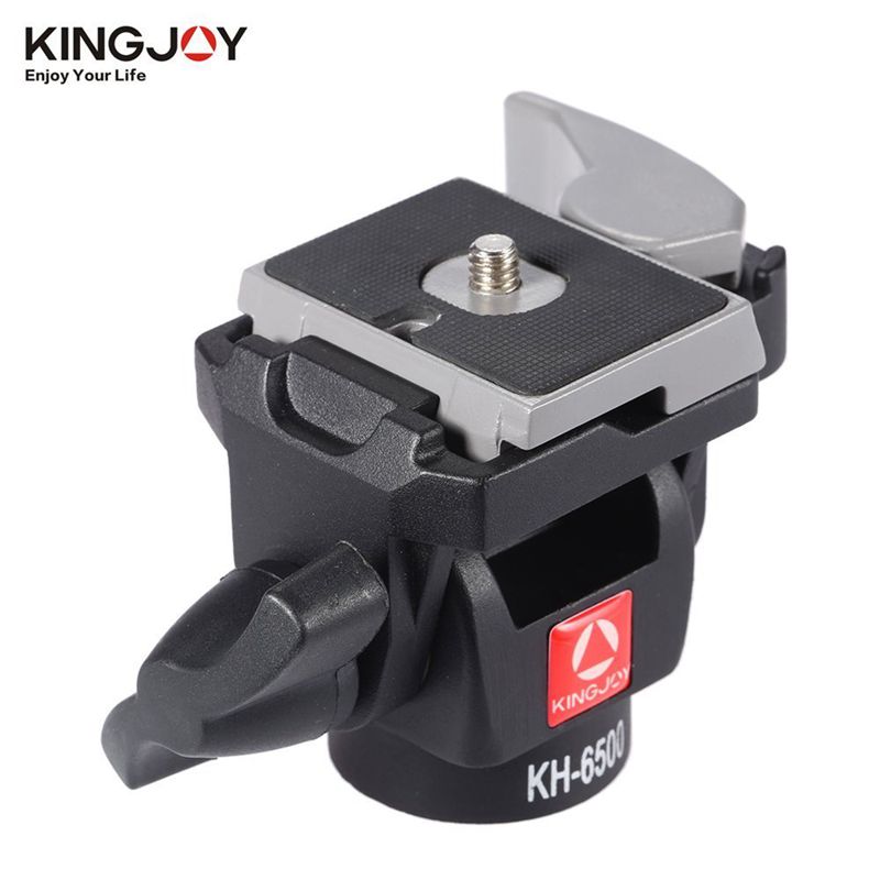 Kingjoy Professional Wearable 2-Wege Pan Tilt Aluminium Schwenkkamera Fotokopf KH-6500