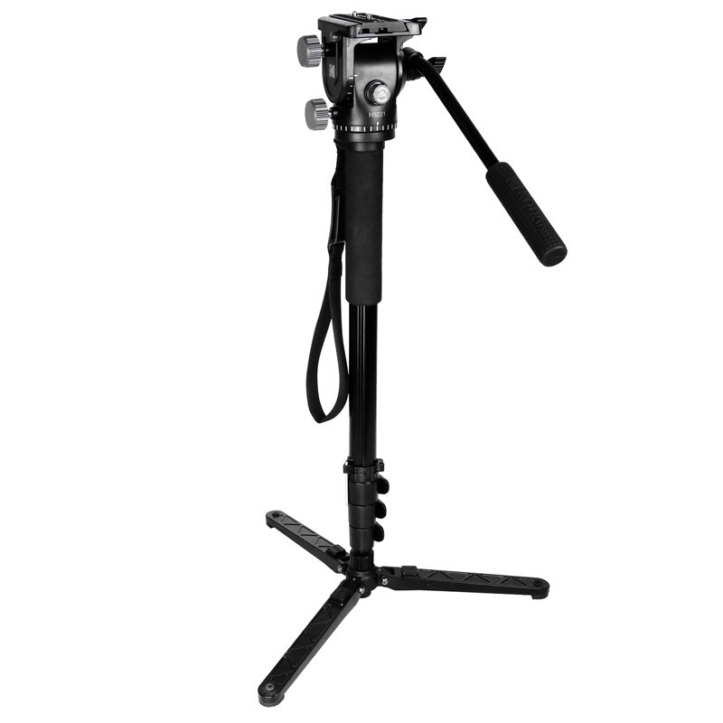 KINGJOY Camera Einbeinstativ Alpenstock, Aluminium Flip Lock Video Einbeinstativ für Kamera mit 1/4 