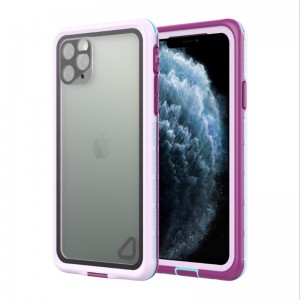 iphone 11 wasserdicht Gehäuse mit Lanyard lebensfall iphone 11 wasserdicht (lila) mit transparenter Rückendeckung