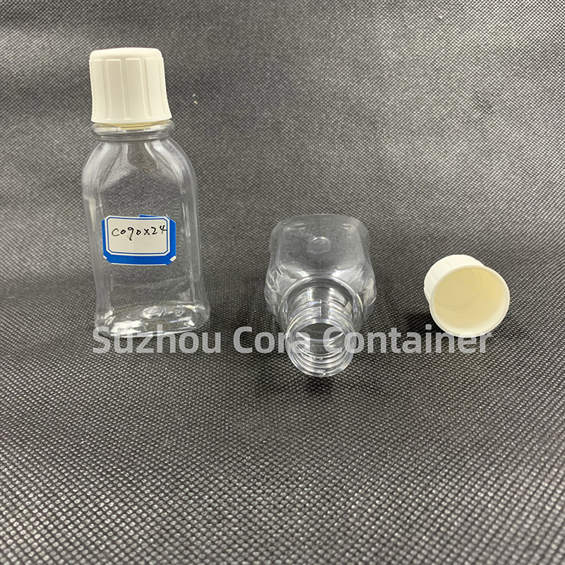 90ml Hals-Größe 24mm Pet Plastic Kosmetik Flasche mit Schraubverschluss