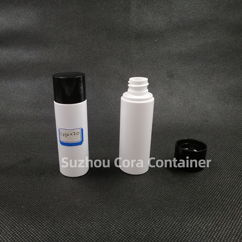 60ml Hals Größe 20mm Pet Plastic Kosmetik Flasche mit Schraubverschluss