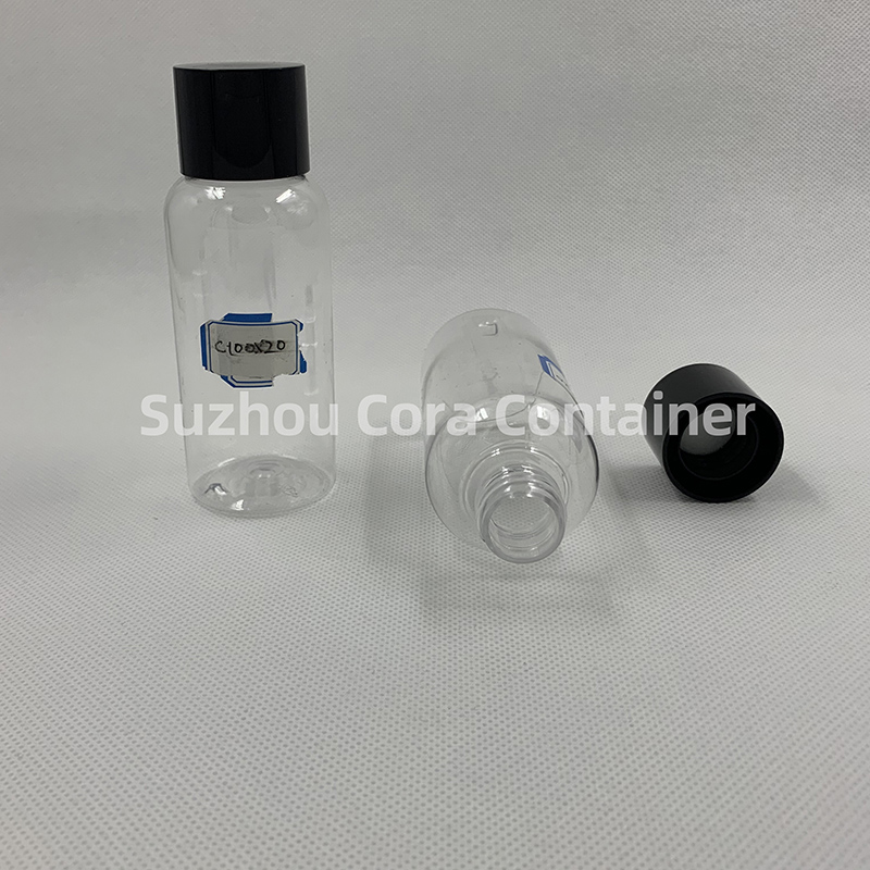 100ml Hals Größe 20mm Pet Plastic Kosmetik Flasche mit Schraubverschluss