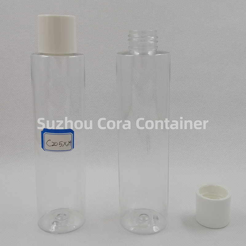 205ml Hals-Größe 24mm Pet Plastic Kosmetik Flasche mit Schraubverschluss