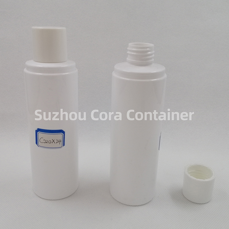 220ml Hals-Größe 24mm Pet Plastic Kosmetik Flasche mit Schraubverschluss