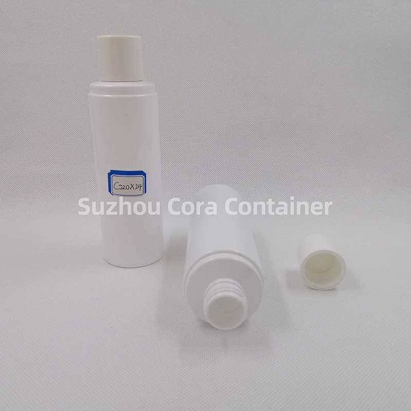 220ml Hals-Größe 24mm Pet Plastic Kosmetik Flasche mit Schraubverschluss