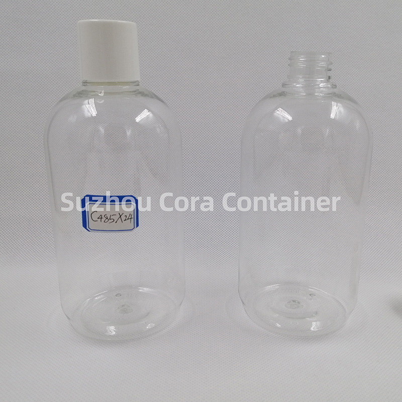 485ml Hals-Größe 24mm Pet Plastic Kosmetik Flasche mit Schraubverschluss